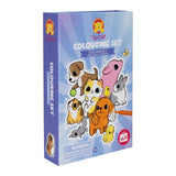 TIGER TRIBE Colouring Set - Baby Animals angle view