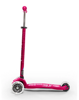 Pink scooter with visible branding on a white background