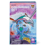 TIGER TRIBE Shimmer Colouring Set - Sea Life boxed