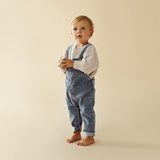 Toddler wearing WILSON & FRENCHY Organic Denim Overall