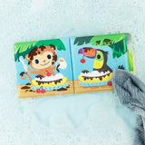 TIGER TRIBE Bath Book - Messy Jungle open page