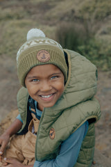 Child wearing CRYWOLF Alpine Beanie - Fern