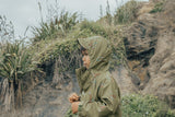Side view of child wearing hood up on CRYWOLF Play Jacket - Catapult