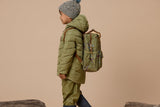 Side view of child wearing CRYWOLF MINI BACKPACK Catapult - studio shot