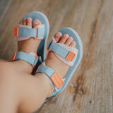 Child wearing CRYWOLF Beach Sandal - Paradise - top view