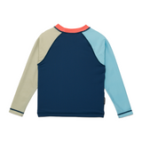 CRYWOLF Long Sleeve Rash Vest Ocean Colourblock