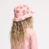 CRYWOLF REVERSIBLE BUCKET HAT Strawberry Splash