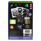 Back cover of TIGER TRIBE Colouring Set - Dinos in Space