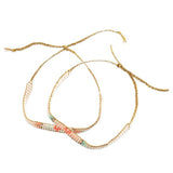 DJECO You & Me Miyuki & Hearts Beads Set finished bracelets