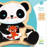 DJECO Panda 9pc Puzzlo Wooden Puzzle