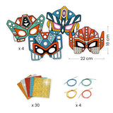 DJECO Do It Yourself Super Robots Masks contents