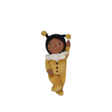 OLLI ELLA Dinky Dinkum Dolls - Billie Bumblebee - Yellow with one arm raised