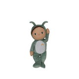 OLLI ELLA Dinky Dinkum Dolls - Gideon Grasshopper - Green with one arm raised