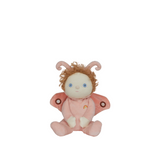 Pink moth doll with pink antenna and pink wings