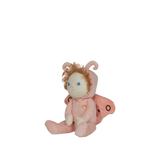 Angle view of OLLI ELLA Dinky Dinkum Dolls - Millie Moth - Pink