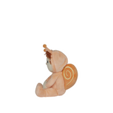 Side view of OLLI ELLA Dinky Dinkum Dolls - Scottie Snail - Orange - showing shell