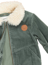 Detail view of HUXBABY Light Spruce 80's Cord Jacket
