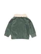 Back view of HUXBABY Light Spruce 80's Cord Jacket