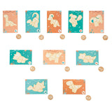 JANOD Dino Dig Game fossil cards