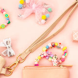 Display of assorted elastic bracelets with hair bows