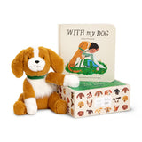 Plush dog toy and book set