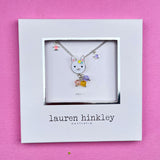 LAUREN HINKLEY Tea Party Bunny Necklace boxed