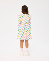 Back view of girl wearing ROCK YOUR BABY COLOUR POP LONG SLEEVE DRESS