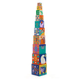 DJECO Wild Animal Blocks stacked