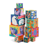 DJECO Wild Animal Blocks stacked