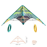 DJECO Green Wave Stunt Kite dimensions