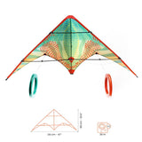 DJECO Red Dots Stunt Kite dimensions