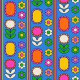 Detail view of Nordic Floral print