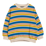 Blue, yellow & red striped sweater