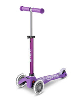 Purple scooter on a white background