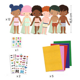 DJECO Soft Dress Up Collage Set contents