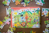 DJECO Jungle 35pc Observation Puzzle laid out on table