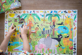 Child completing the DJECO Jungle 35pc Observation Puzzle
