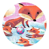 DJECO Little Fox 24pc Silhouette Puzzle detail view