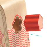 Red flower block from the DJECO Multi Boita Shape Sorter