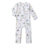 SNUGGLE HUNNY Dog Park Organic Snugglesuit Convertible Romper