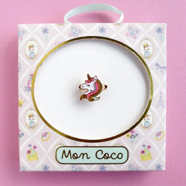 MON COCO Unicorn Shimmer Ring JUNO  boxed