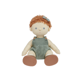 OLLI ELLA Dinkum Doll - Pea sitting down with bow in hair