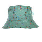 ACORN Shooting Hoops Wide Brim Bucket Hat - Green and Multi