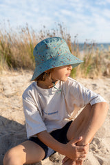 ACORN Shooting Hoops Wide Brim Bucket Hat - Green and Multi