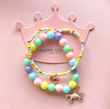 LAUREN HINKLEY Celestial Unicorn Bracelet Set