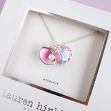LAUREN HINKLEY Ocean Treasure Necklace detail view in packaging