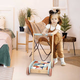 Toddler pushing the SPEEDY MONKEY Block Walker - 27 blocks