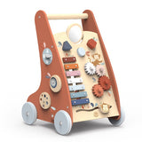 Left side view of SPEEDY MONKEY Multi Activity Push Toy - Activity Walker