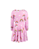 Back view of Rainbow dress