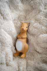 TIKIRI Rubber Kangaroo Australian Animal on a rug